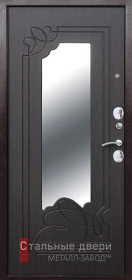 Стальная дверь С зеркалом №56 с отделкой МДФ ПВХ