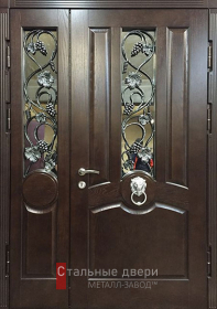Стальная дверь Парадная дверь №66 с отделкой Массив дуба