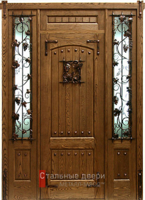 Стальная дверь Парадная дверь №8 с отделкой Массив дуба