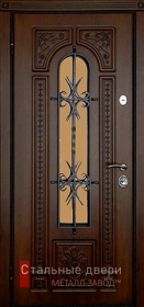 Стальная дверь Дверь с ковкой №13 с отделкой МДФ ПВХ