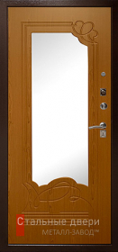 Стальная дверь С зеркалом №47 с отделкой МДФ ПВХ