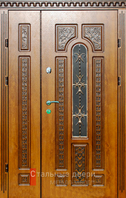 Стальная дверь Парадная дверь №105 с отделкой Массив дуба