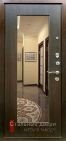 Стальная дверь С зеркалом №75 с отделкой МДФ ПВХ