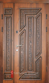 Стальная дверь Парадная дверь №95 с отделкой Массив дуба